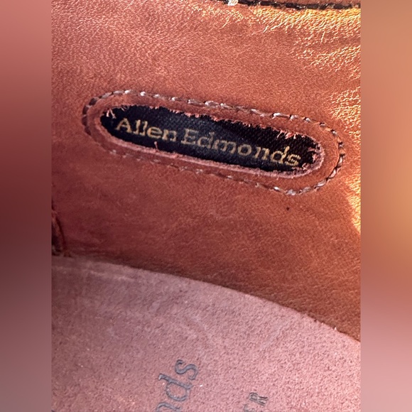 ALLEN EDMONDS NWOB 10.5 Clifton Cap Toe Lace Up Oxford Walnut Calfskin Shoes USA - Picture 5 of 16